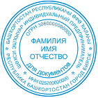 Изготовление печати индивидуального предпринимателя (ИП) Уфа